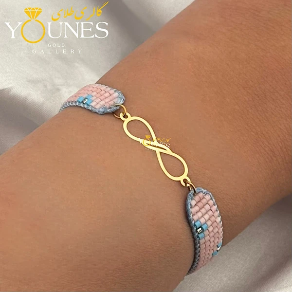 دستبند میوکی بینهایت خطی طلا